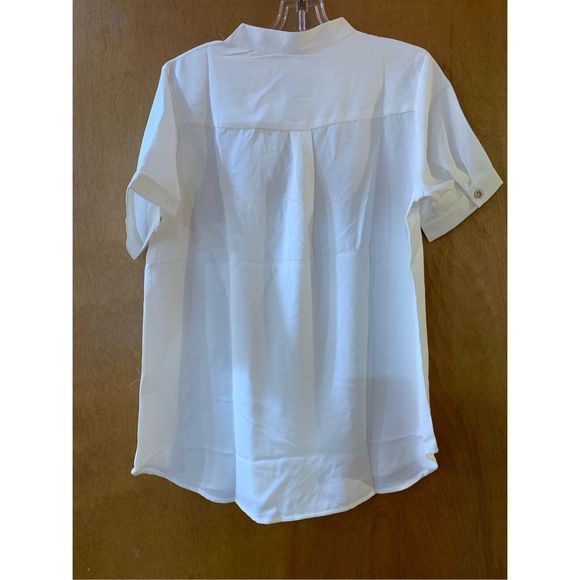 White Crisp Blouse #summer blouse - Picture 2 of 8